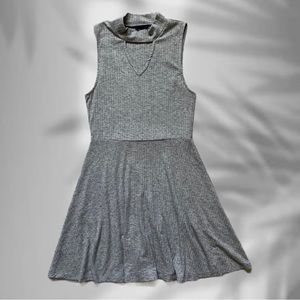 Aeropostale Grey Sleeve Less Mini Dress